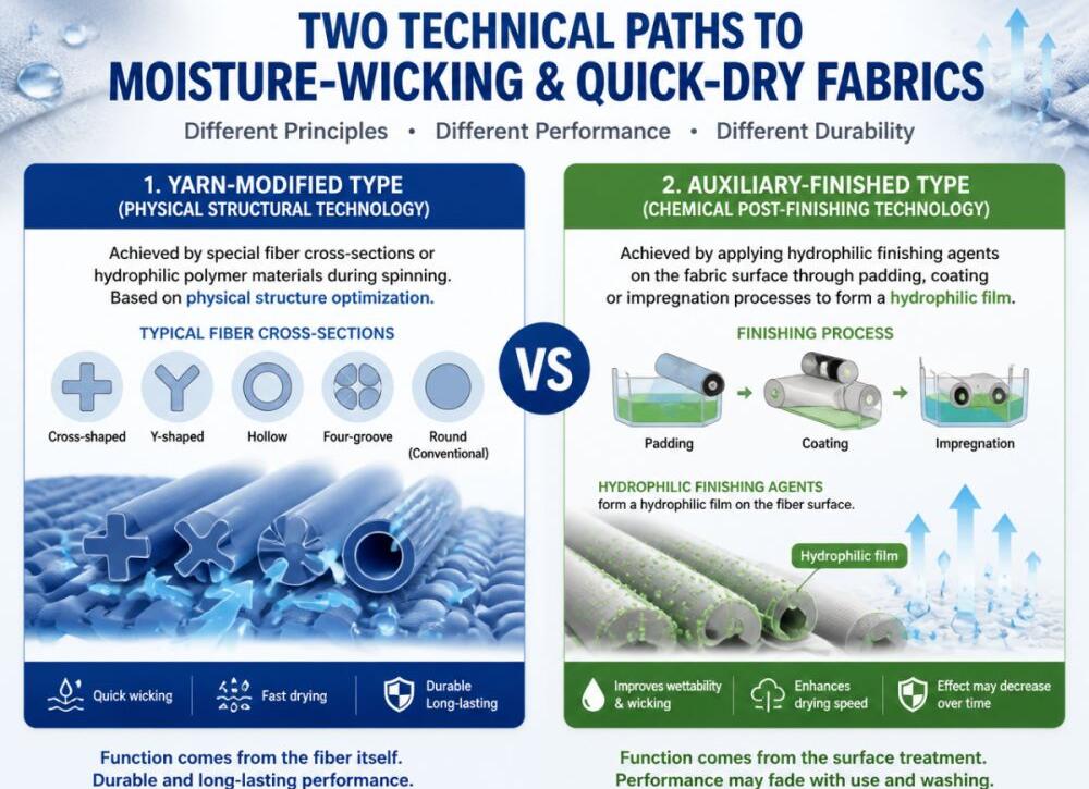 Moisture-Wicking & Quick-Dry Fabric