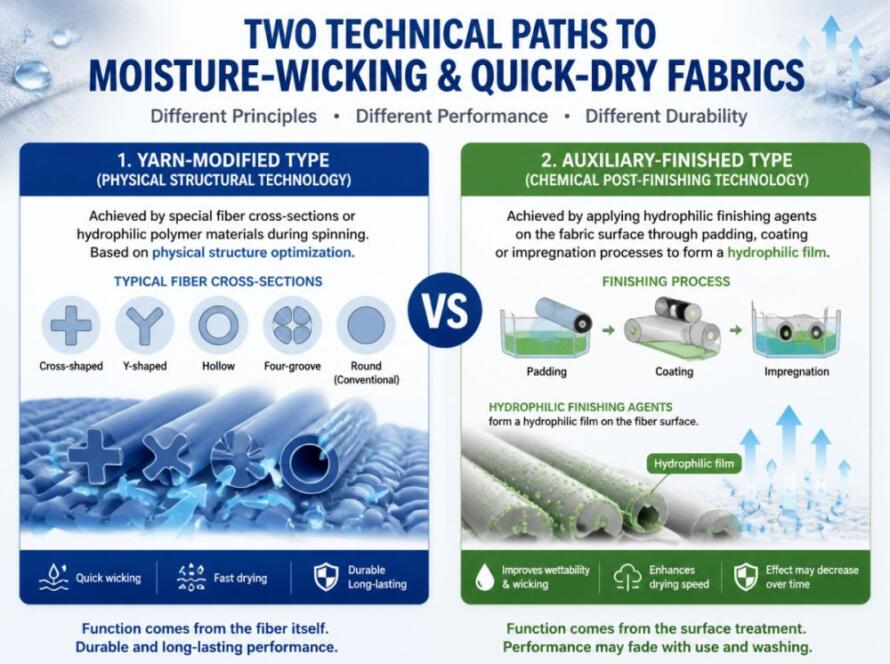 Moisture-Wicking & Quick-Dry Fabric