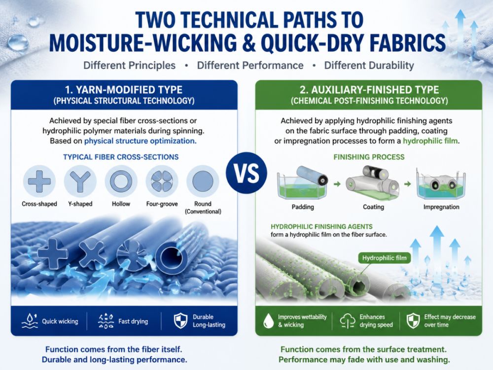 Moisture-Wicking & Quick-Dry Fabric