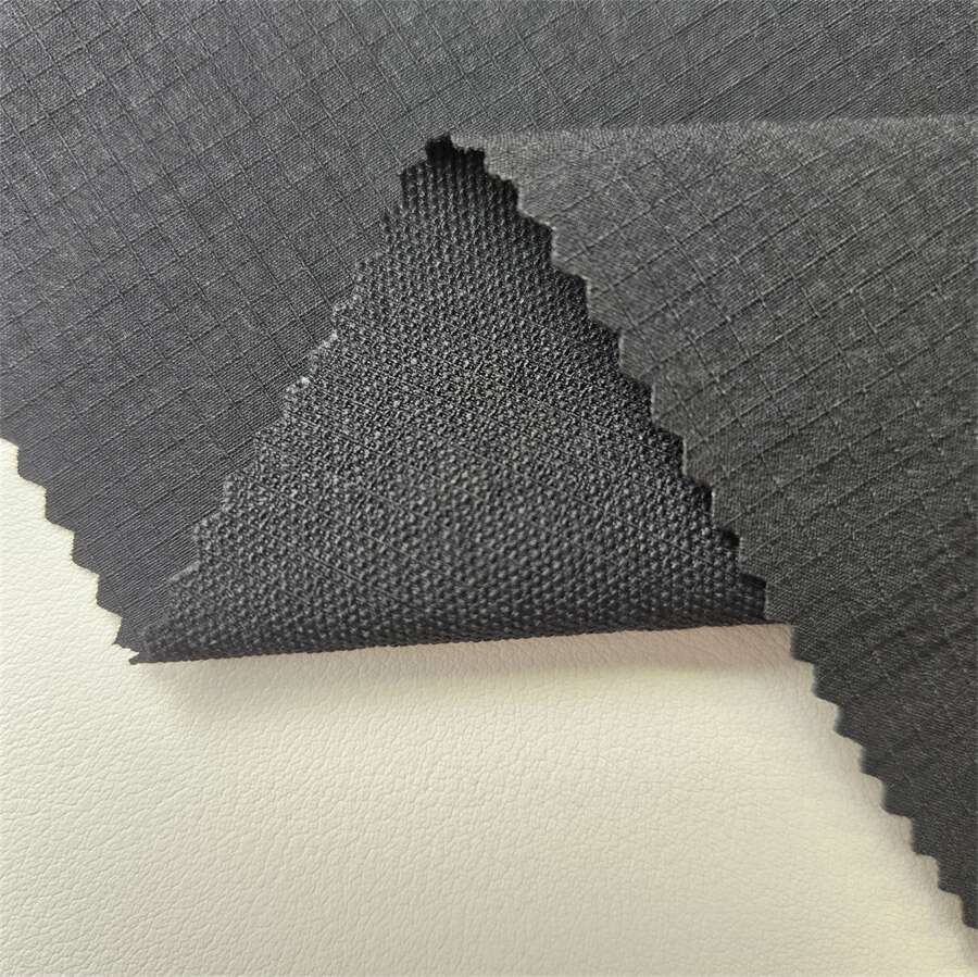 70D Nylon Matte 0.3cm Grid Four-Way Stretch Fabric 1 70D Nylon Matte 0.3cm Grid Four-Way Stretch Fabric