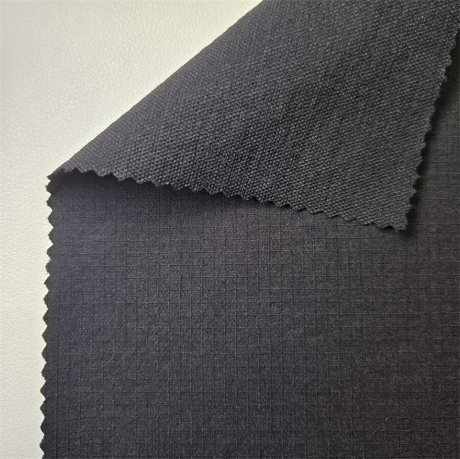 70D Nylon Matte 0.3cm Grid Four-Way Stretch Fabric 2 70D Nylon Matte 0.3cm Grid Four-Way Stretch Fabric