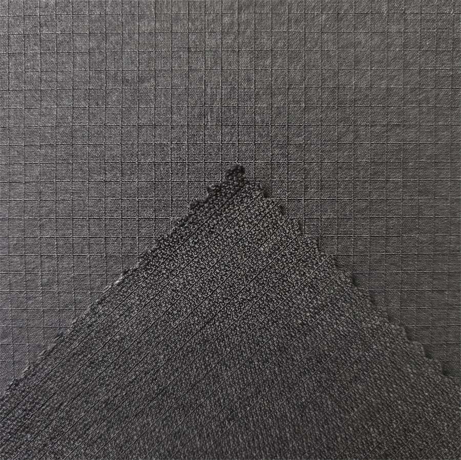 70D Nylon Matte 0.3cm Grid Four-Way Stretch Fabric 3 70D Nylon Matte 0.3cm Grid Four-Way Stretch Fabric