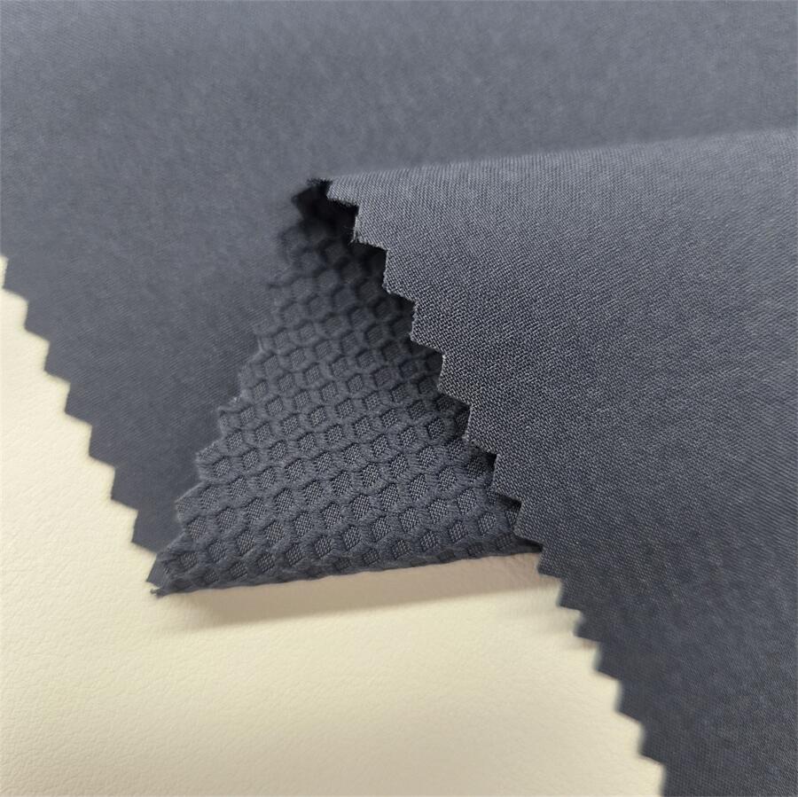 75D Polyester Soccer Grid 4-Way Stretch Fabric 1 75D Polyester Soccer Grid