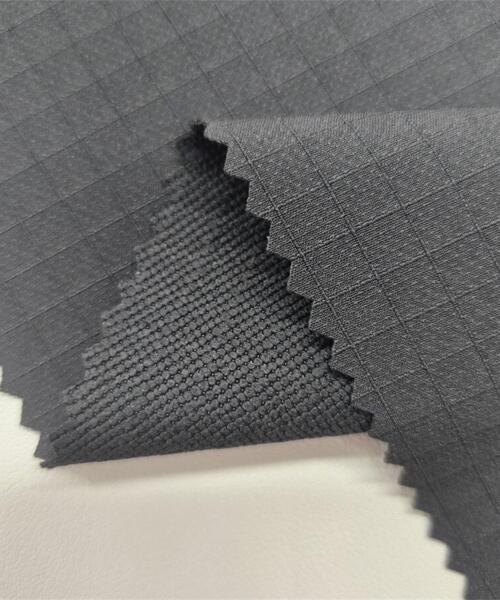 0.6cm Grid Ripstop Four‑Way Stretch Fabric