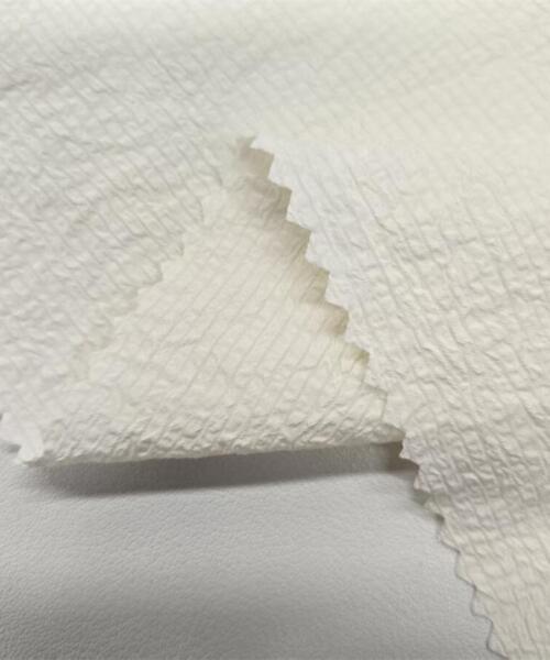 Vertical‑Stripe Bubble Stretch Fabric