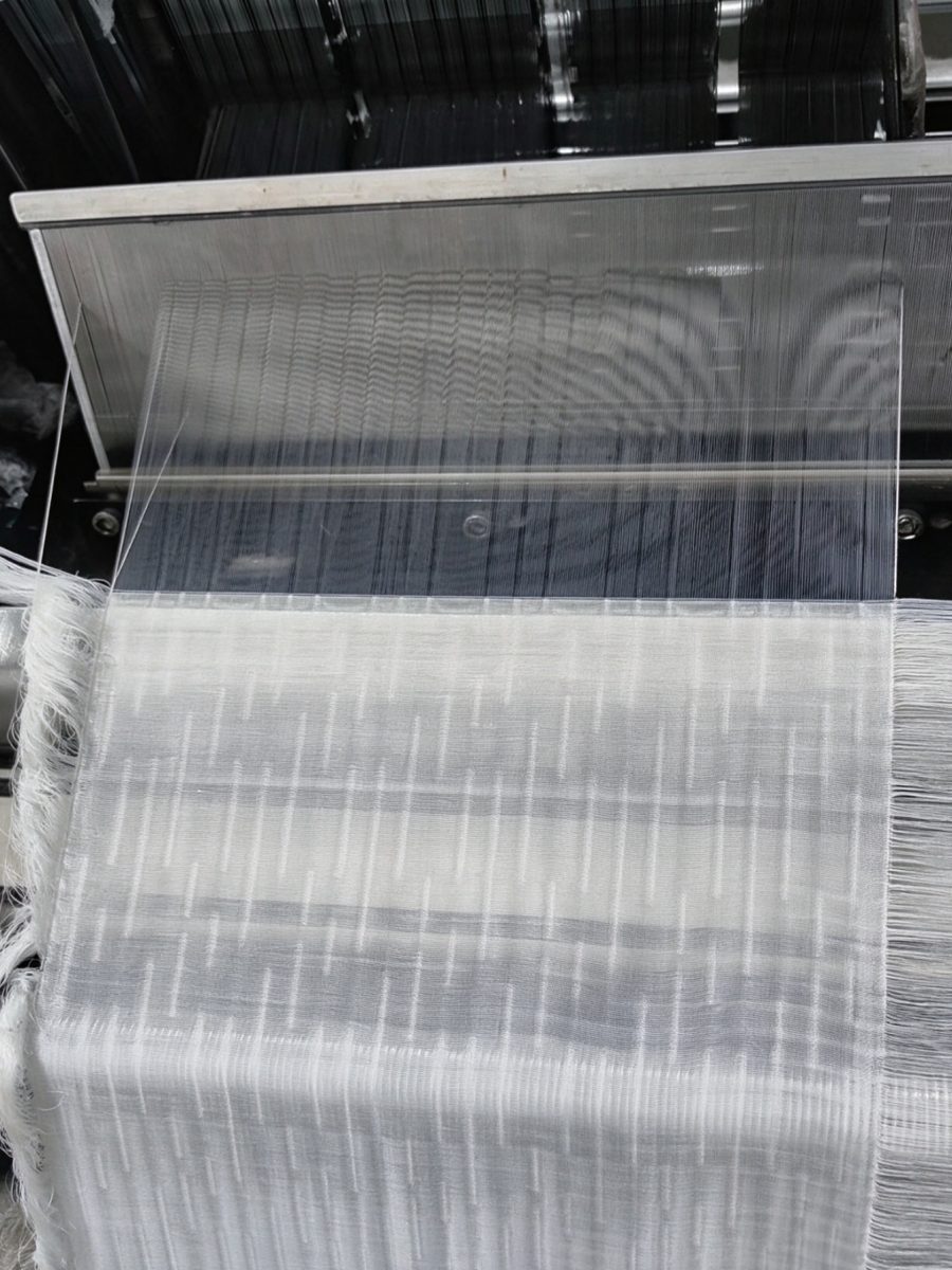 Custom Woven Fabric Development 9 Jacquard special weave construction with 40D nylon warp and 70D nylon DTY plus 80S lyocell weft