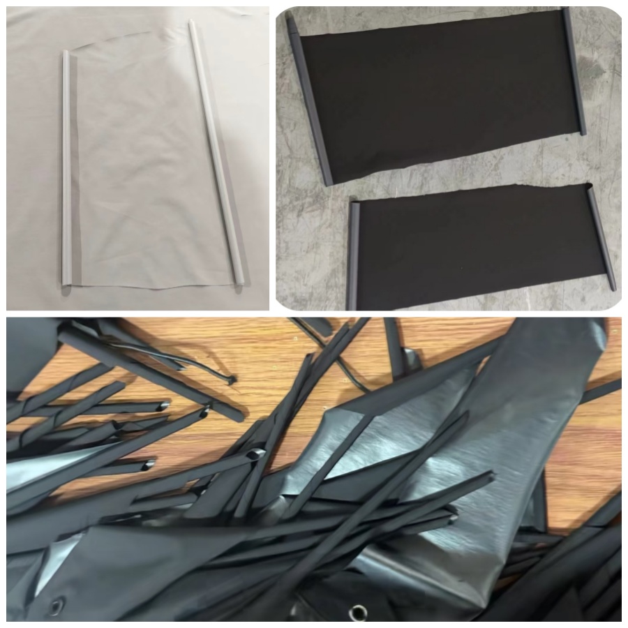 Defect reference — laminated fabric roll curling after bonding