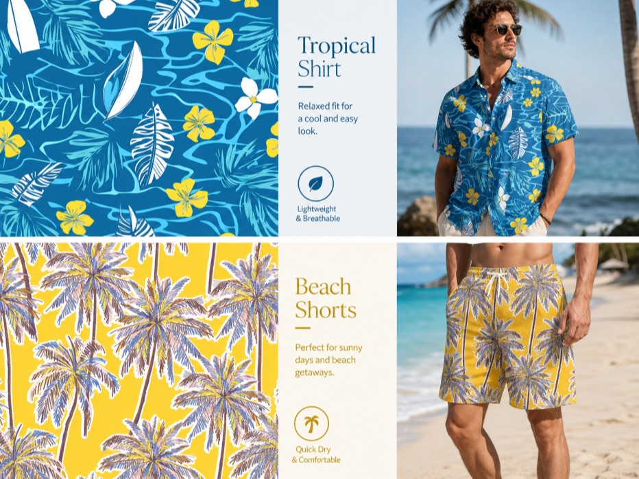 Sublimation printed polyester 4-way stretch fabric with vivid colors