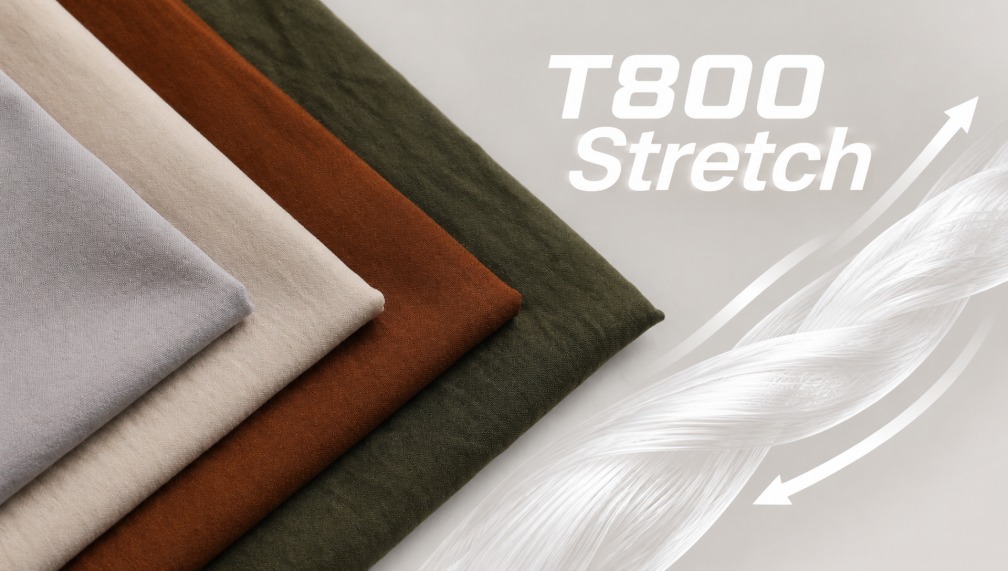 T800 mechanical stretch fabric for softshell jackets and ski suits