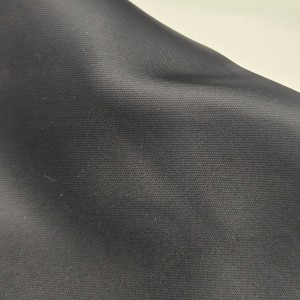 Nylon satin 4-way stretch fabric with a smooth lustrous surface and soft drape