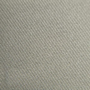 Nylon twill 4-way stretch fabric showing the diagonal 2/2 twill weave lines